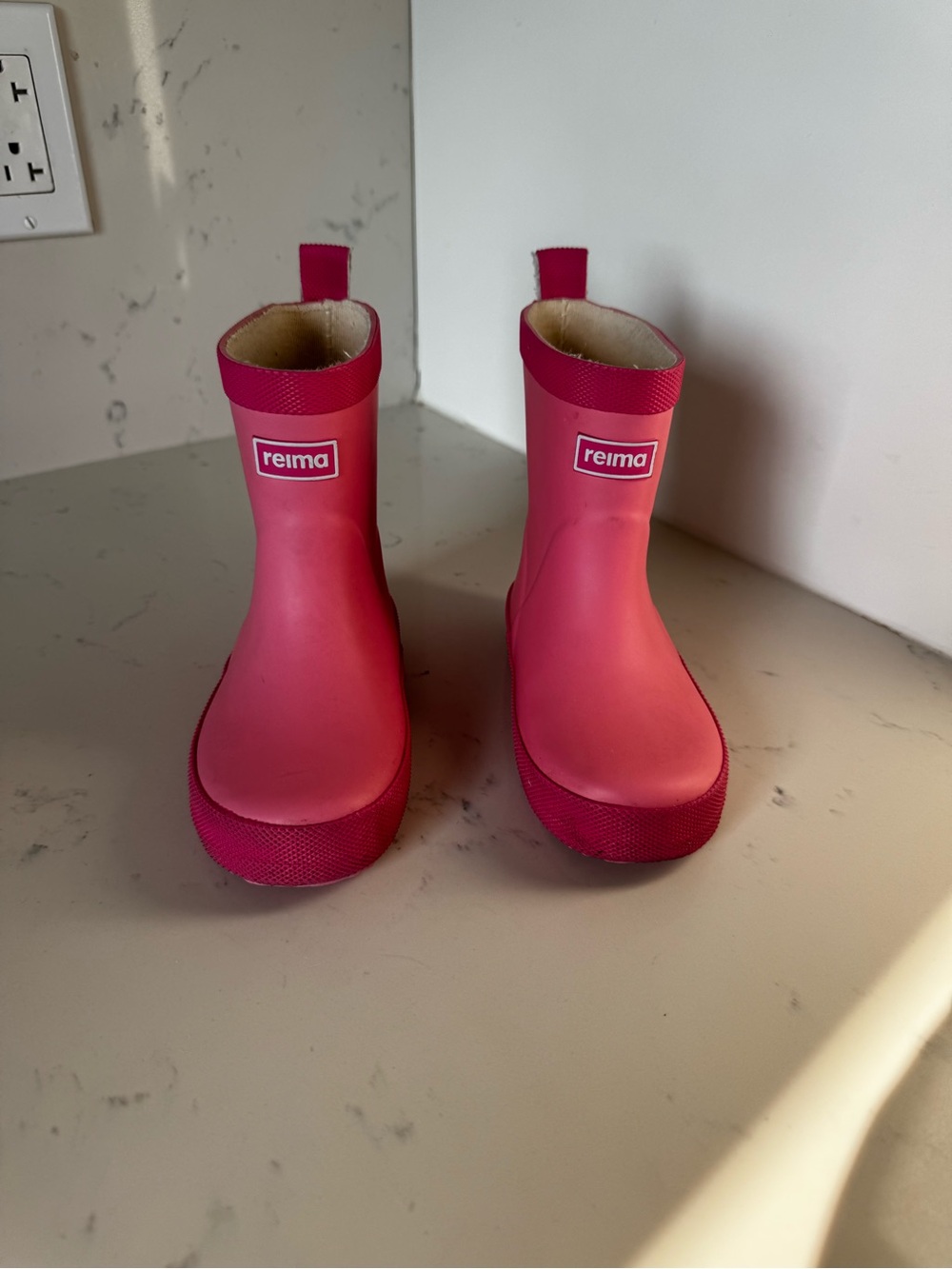 Reima Kids' Pink Waterproof Rain Boots